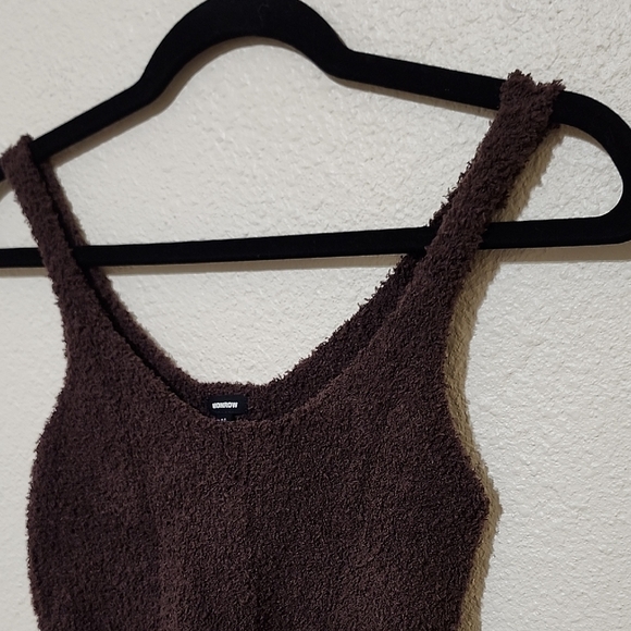 Monrow Brown Crop Top Fitted Tank - Picture 9 of 9
